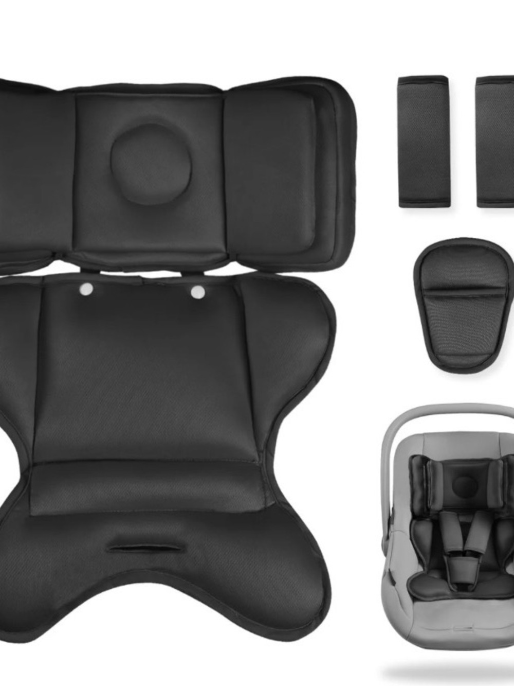 Infant Car Seat Insert with 2 Headrest for Doona|Graco, Thickened Baby